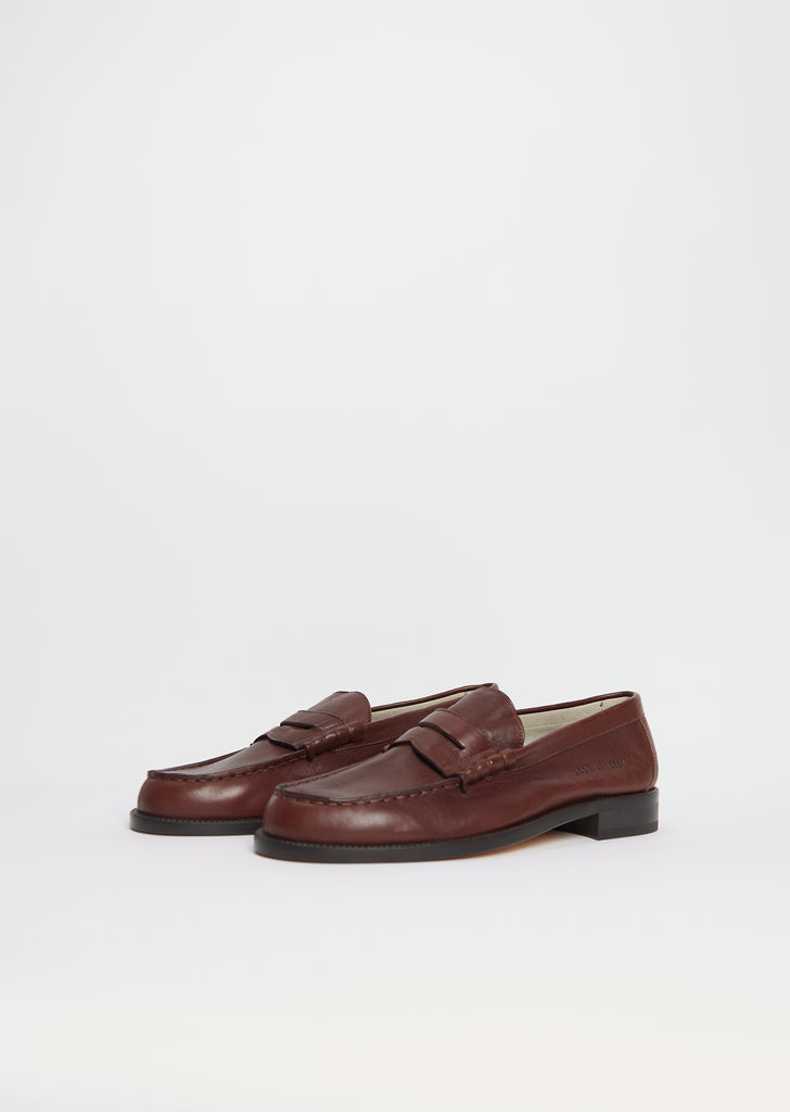 Soft Leather Loafer — Brown