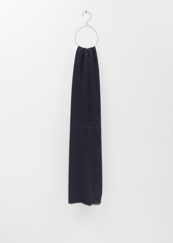 Annapurna Cashmere Stole — Midnight Blue