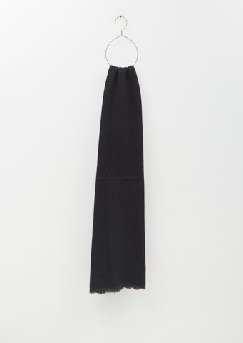 Hokkaido Melange Cashmere Stole — Black