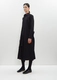 Cotton Draped Shirt Dress