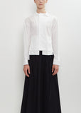 Cotton Poplin Paneled Short Blouse