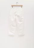 Cotton Linen Cropped Pleated Pant