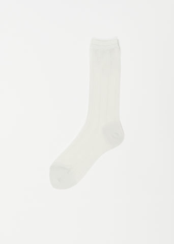 Mesh Knitted Socks — Off White