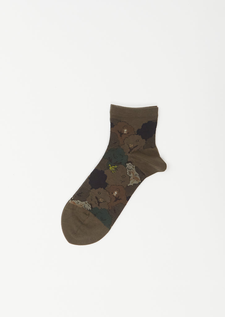 Compression Ankle Socks — Khaki