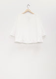 Cotton Pleated Hem Popover