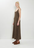 Alpaca Fur Knit Dress — Dark Brown