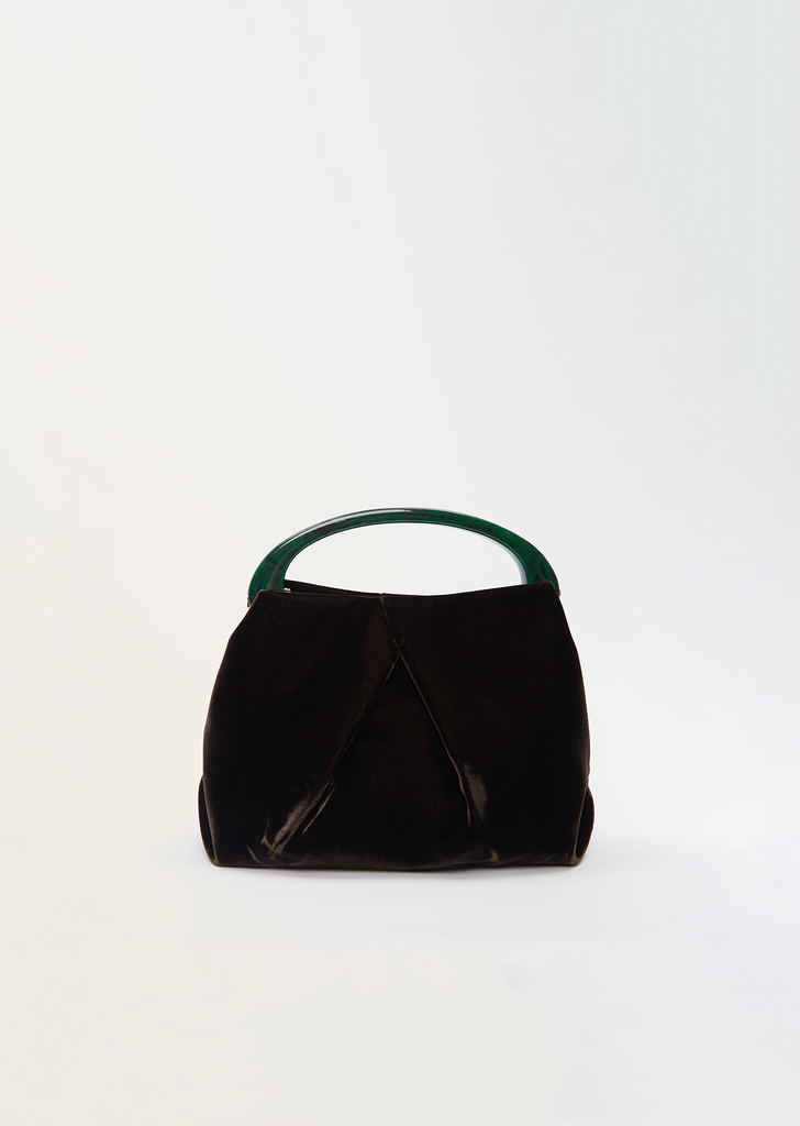 Velvet Crossbody Crisp Bag — Dark Brown