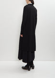 Wool Combination Long Jacket