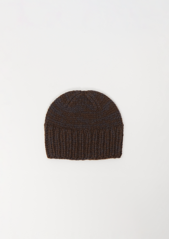 Paula Cashmere Beanie — Chocolate