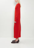 Stretch Wool Double Face Knit Dress