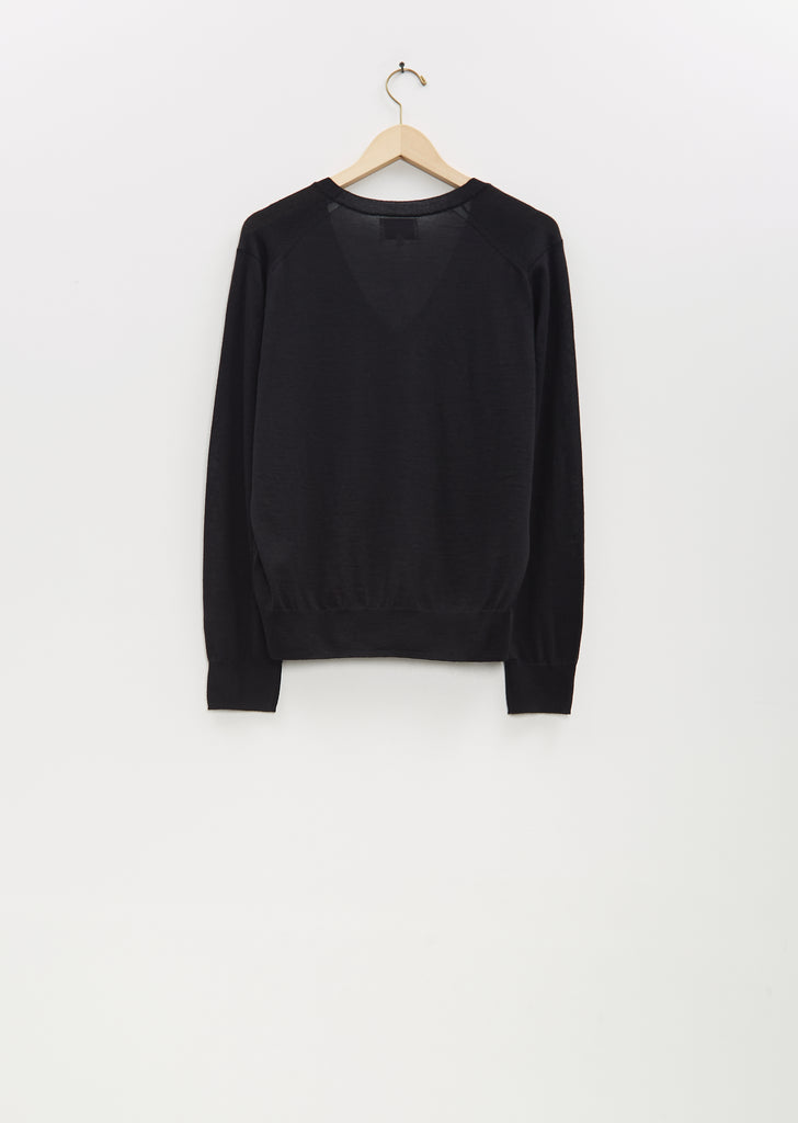 Julio Lightweight Cashmere Sweater — Black
