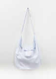 Cotton Stripe Tote Bag — Blue