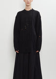 Wool Knit Damaged Detailed Pullover