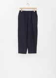 Wool Carrot Pants — Midnight