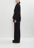 Wool Twill Right Cloth Asymmetry Jacket
