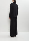Wool Twill Right Cloth Asymmetry Jacket