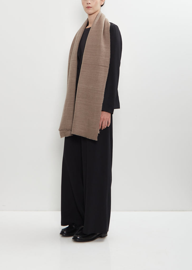 Annapurna Cashmere Stole — Cappuccino