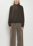 Super High Gauge Sweat Half Zip Pullover