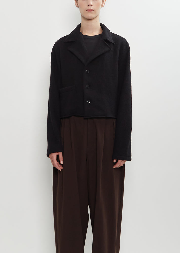 Wool Cotton Cropped Blouson