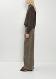 Super High Gauge Sweat Half Zip Pullover