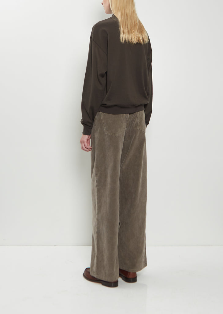 Super High Gauge Sweat Half Zip Pullover