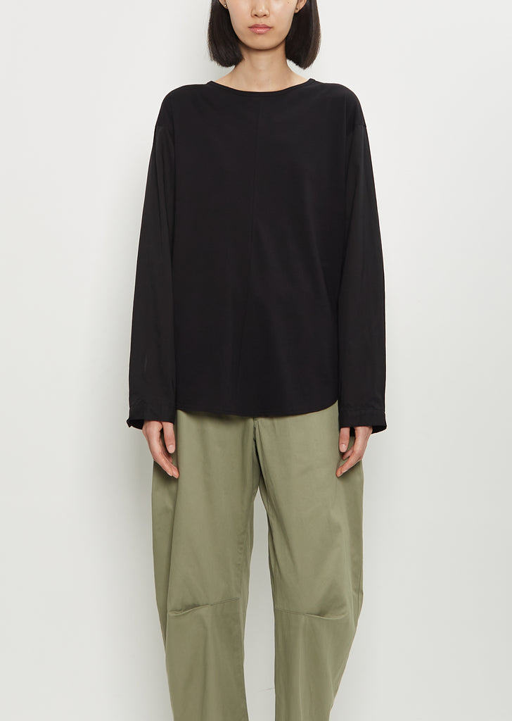 Cut & Sewn Cotton Combination Pullover