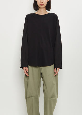 Cut & Sewn Cotton Combination Pullover