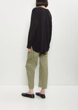 Cut & Sewn Cotton Combination Pullover