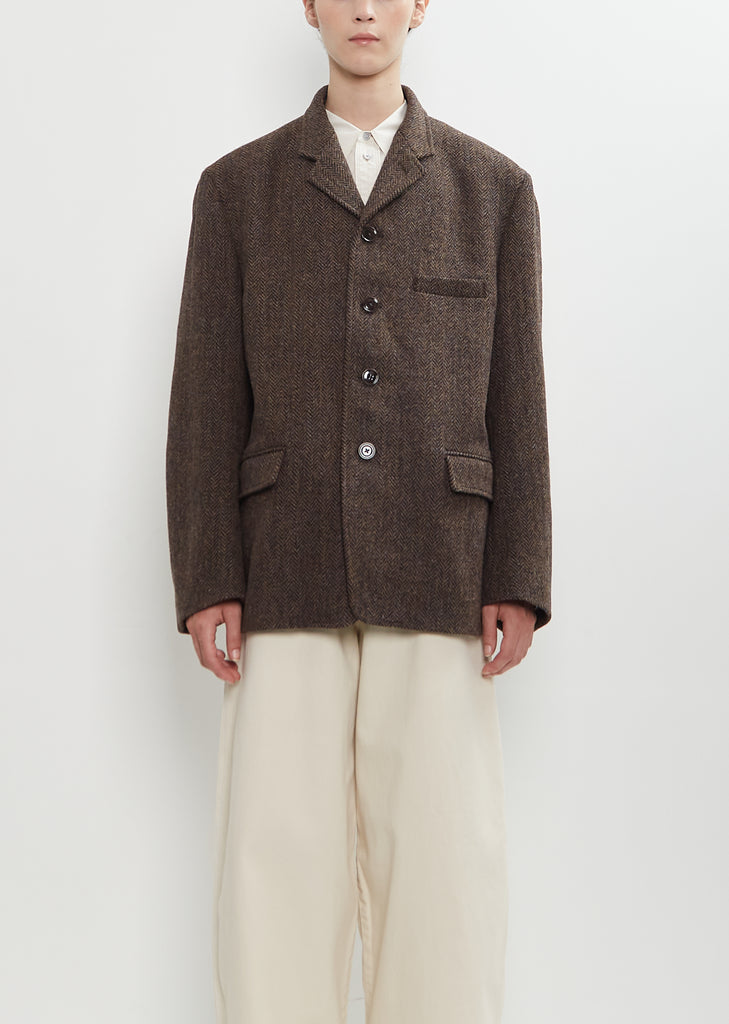 Harris Tweed Boxy Tailored Jacket