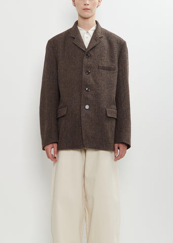 Harris Tweed Boxy Tailored Jacket
