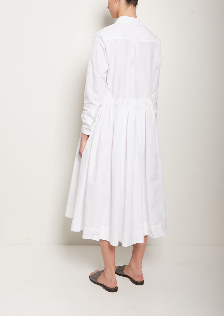 Heylayane Light Cotton Shirt Dress — Off White