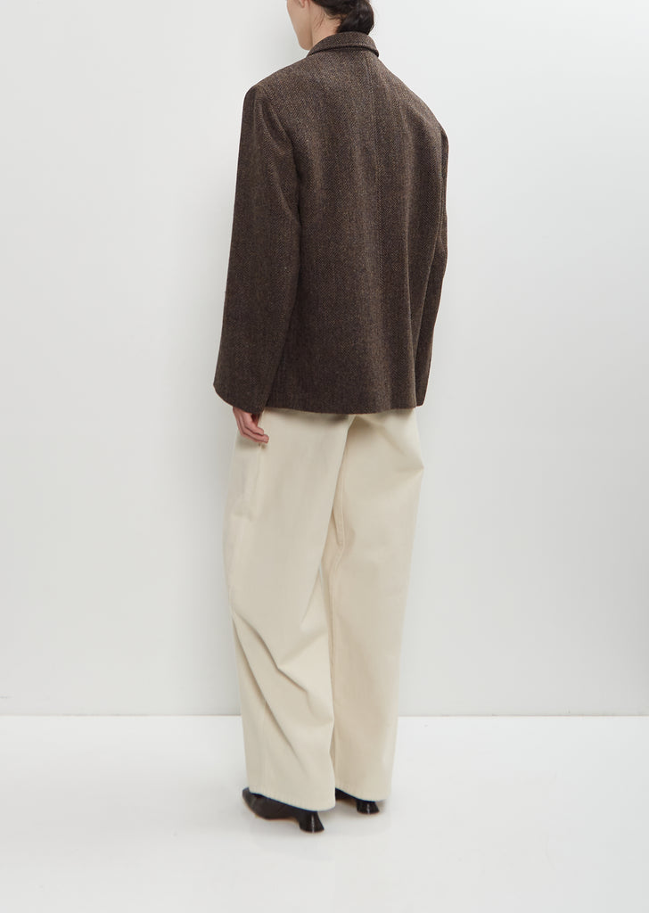 Harris Tweed Boxy Tailored Jacket