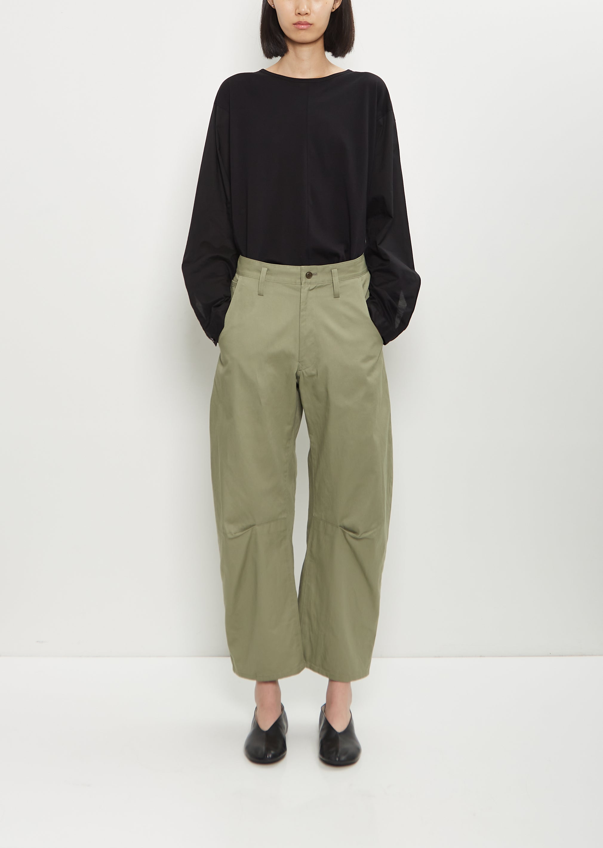 【JICHOI】25ss 25-001 HEAVY WEIGHT COTTON STRAIGHT LEG PANTS Bi-Stretch Straight Leg Pants