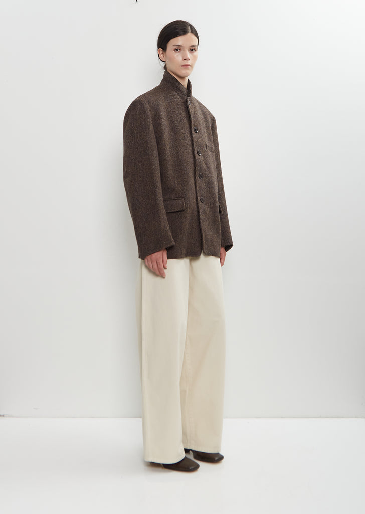 Harris Tweed Boxy Tailored Jacket