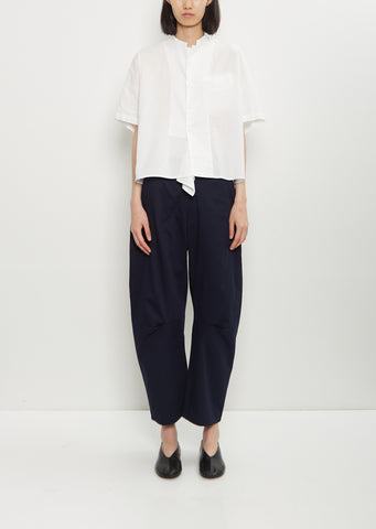 Cotton Gusset Pants — Navy