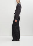 Straight Wool Blend Twill Slack