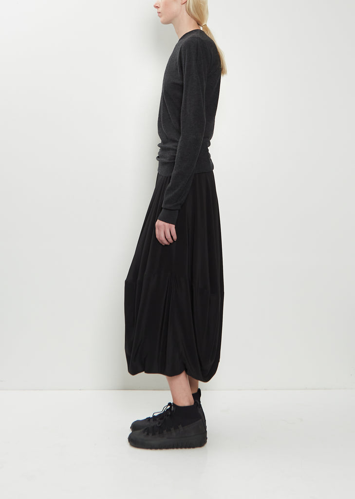 Crew Neck Wool Sweater — Anthracite Melange