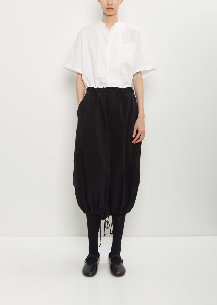 Twill Cropped String Pant
