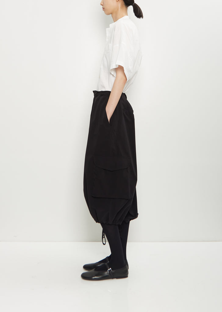 Twill Cropped String Pant