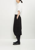 Twill Cropped String Pant