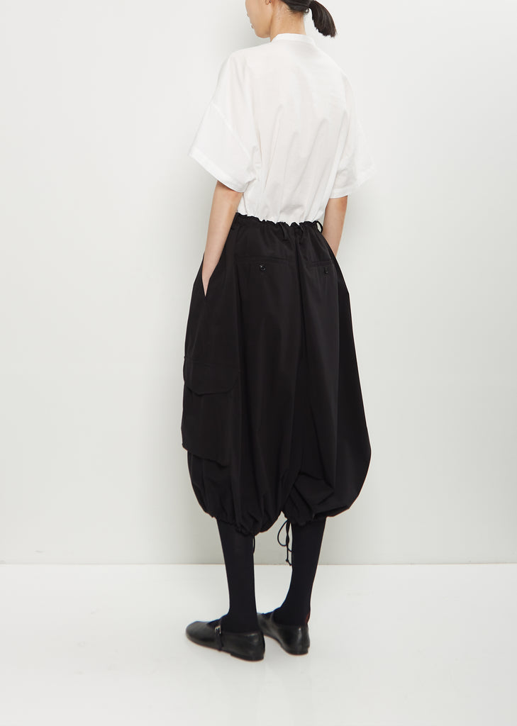 Twill Cropped String Pant