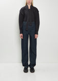 Denim Five Pockets Twisted Pant