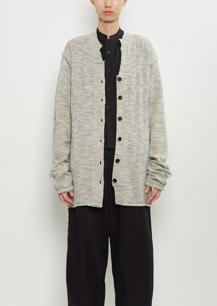 Wool Design Knit Cardigan