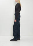 Denim Five Pockets Twisted Pant