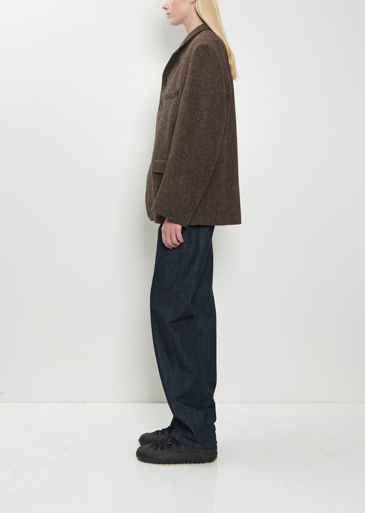 Harris Tweed Boxy Tailored Jacket
