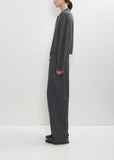 Homere Cashmere Polo Collar Sweater — Anthracite Melange