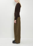 Crew Neck Wool Sweater — Aubergine