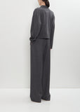 Homere Cashmere Polo Collar Sweater — Anthracite Melange