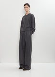 Homere Cashmere Polo Collar Sweater — Anthracite Melange