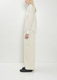 Pointed Collar Cotton Silk Shirt